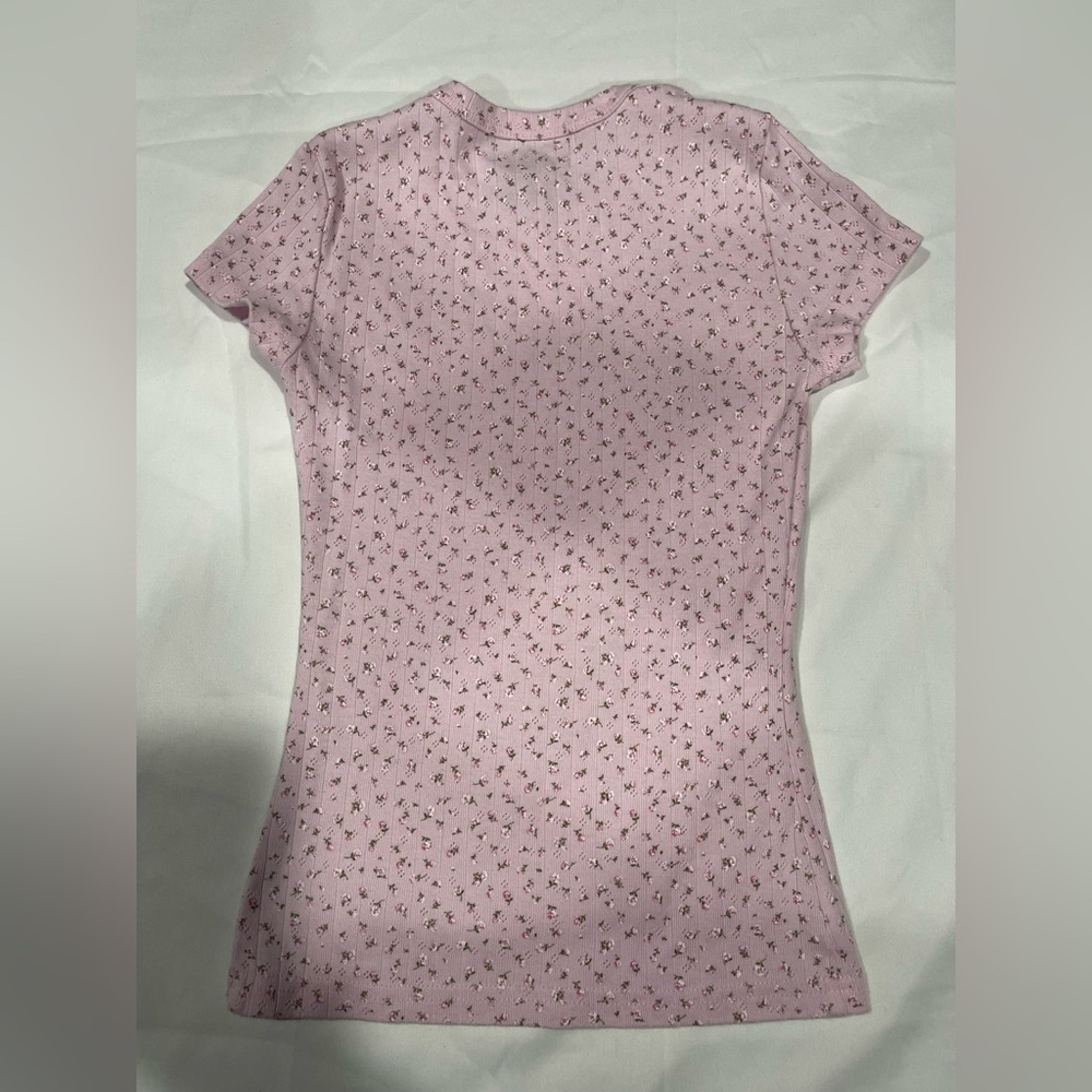 Lovely Pink Patterned Kids Tee - Picture 2 of 3